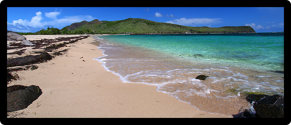 Majors Bay Beach on the Caribbean island of Saint Kitts.