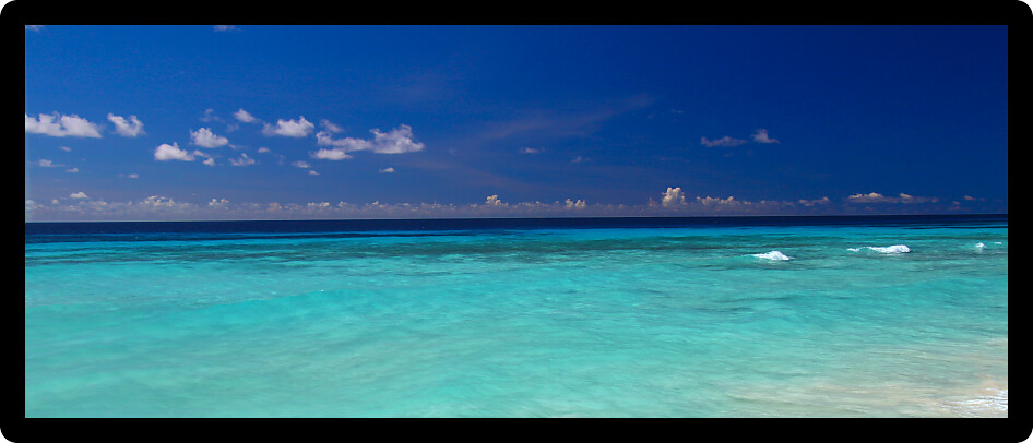 View of the Atlantic Ocean from the Caribbean island of Barbados.