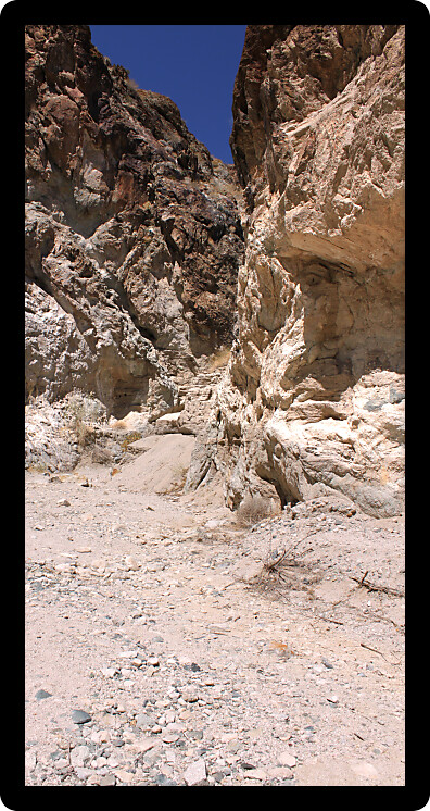 Arid desert landscape of Grapevine Canyon in Nevada.