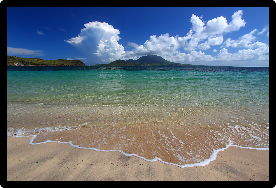 Majors Bay Beach on the Caribbean island of St Kitts.