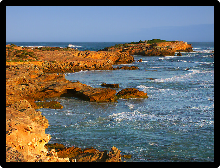 Rocky coastline of southern Australia near Warrnambool Victoria.