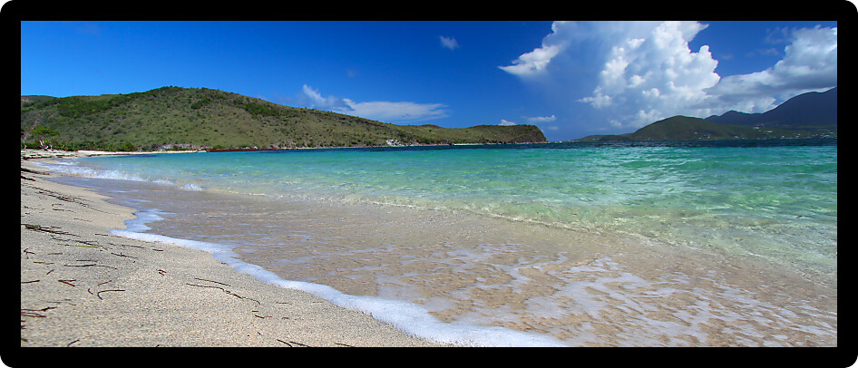 Majors Bay Beach on the Caribbean island of Saint Kitts.
