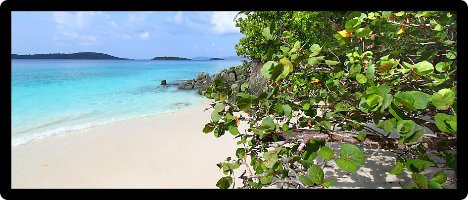 Stunning Solomon Beach on St John in the US Virgin Islands.