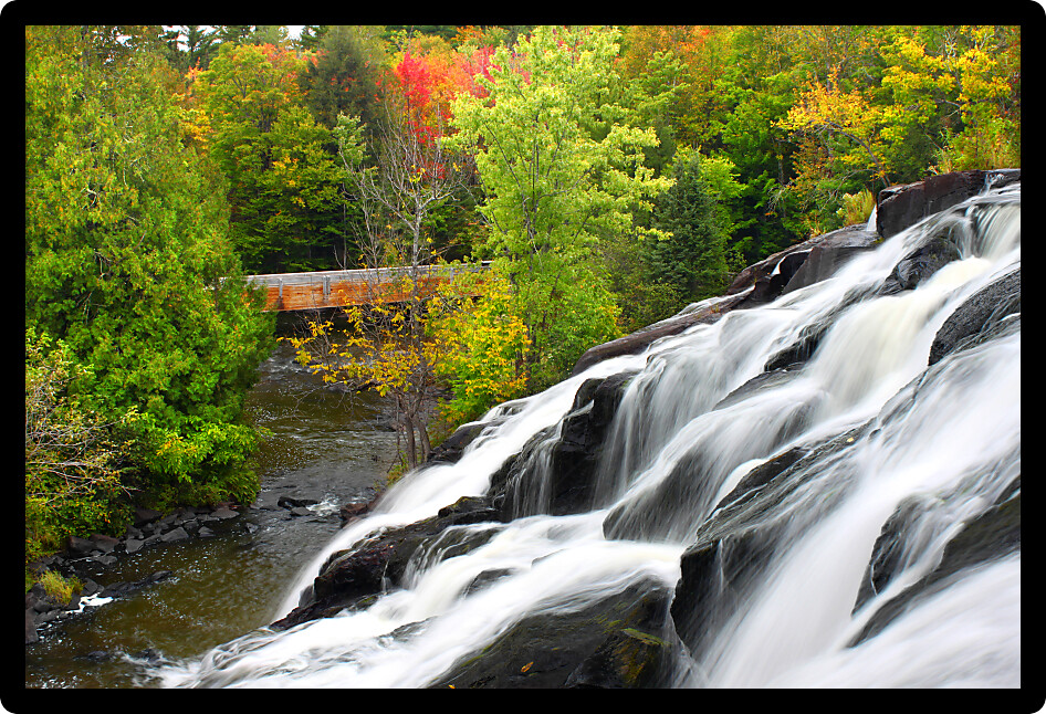 Bond Falls is a spectacular waterfall on the Ontonagon River in northern Michigan.