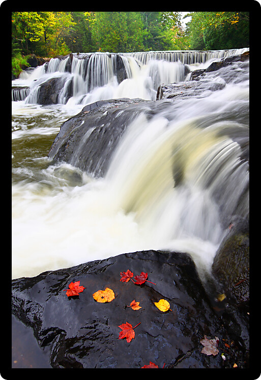 Bond Falls is a beautiful waterfall in the upper peninsula of Michigan.