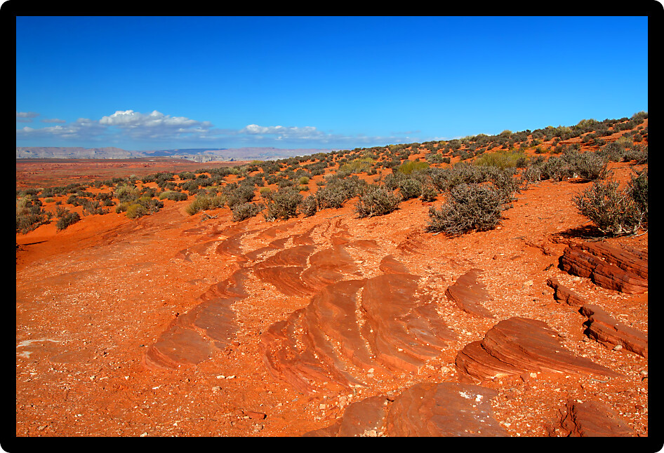 Red rocky landscape of northern Arizona in the United States of America.