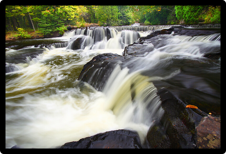 Bond Falls is a beautiful waterfall in the upper peninsula of Michigan.