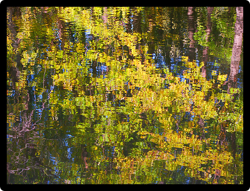 Bark River on a beautiful autumn day at Princes Point Wildlife Area of Wisconsin.