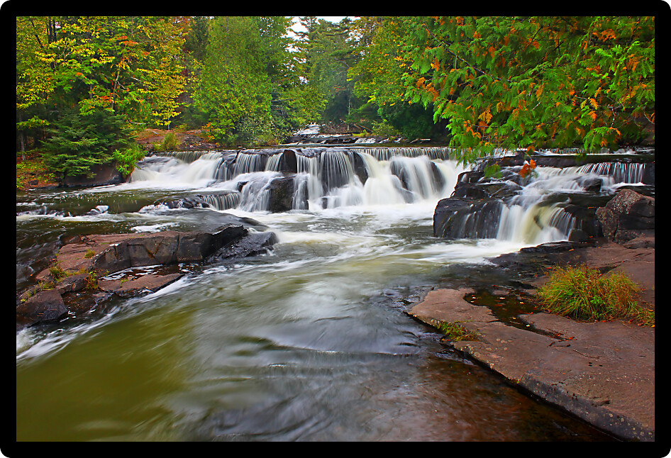 Cascades of Bond Falls in the upper peninsula of Michigan.
