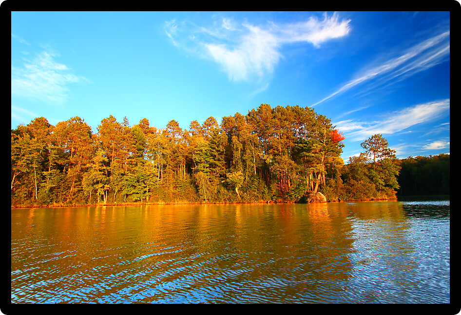 Sweeney Lake is a popular fishing spot in northwoods Wisconsin.