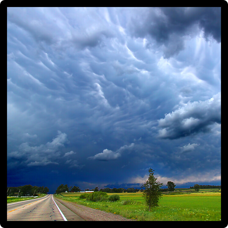 Severe thunderstorms are a yearly occurrence in the Midwestern United States.