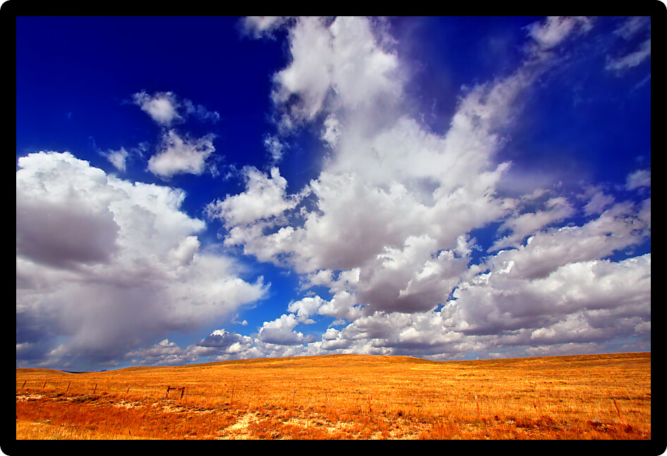 Wyoming country scenery on a beautiful summer day in Albany County.
