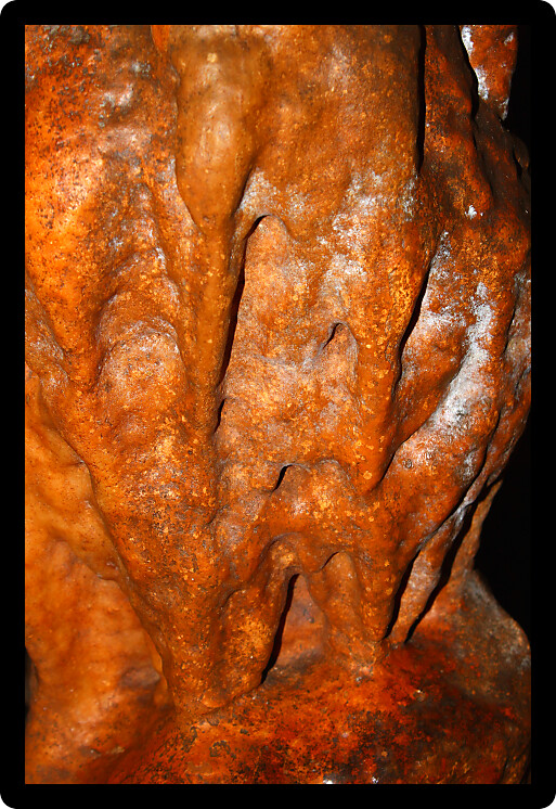 Beautiful flowstone at Rickwood Caverns in Alabama.