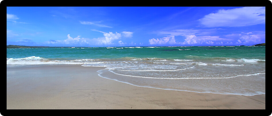 Scenic Anse de Sables Beach on the Caribbean island of Saint Lucia.