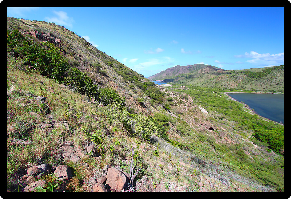 View of the amazing Caribbean island of Saint Kitts.