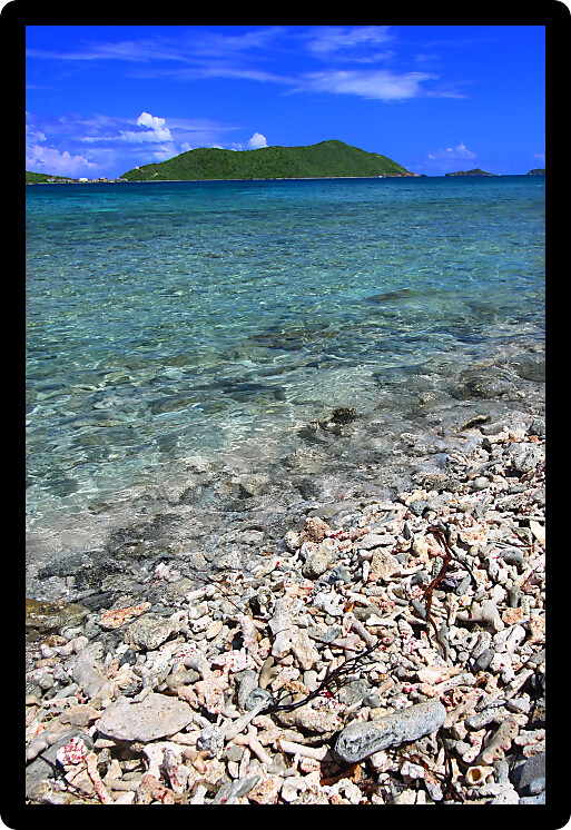 Relaxing and scenic view of the British Virgin Islands.