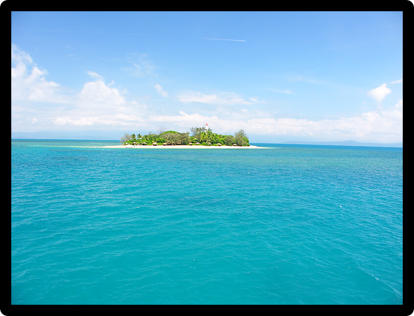 Stunning view of the secluded Low Isles in tropical Queensland Australia.
