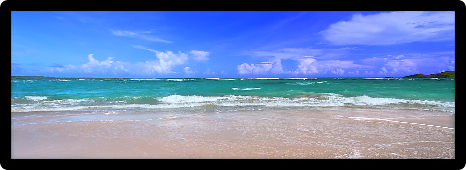Beautiful panoramic view of the Caribbean Island Saint Lucia.