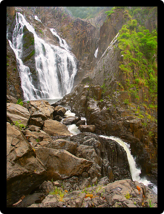 Barron Falls is a spectacular waterfall at Barron Gorge National Park in Queensland Australia.