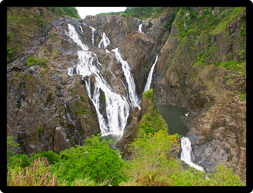 Barron Falls in Barron Gorge National Park in Queensland Australia.