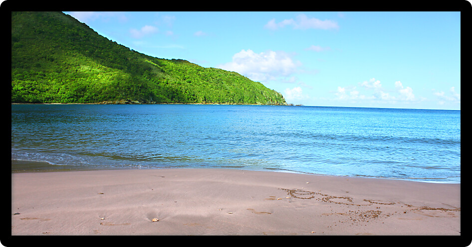 Beautiful sunny day at Brewers Bay on Tortola in the british Virgin Islands.