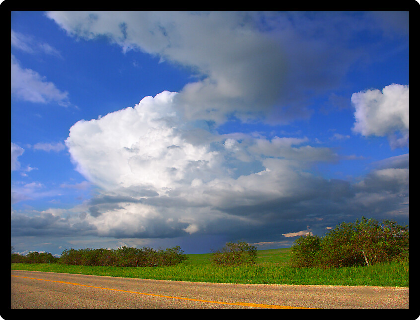 Thunderstorm sweeps across the landscape of northern Illinois.