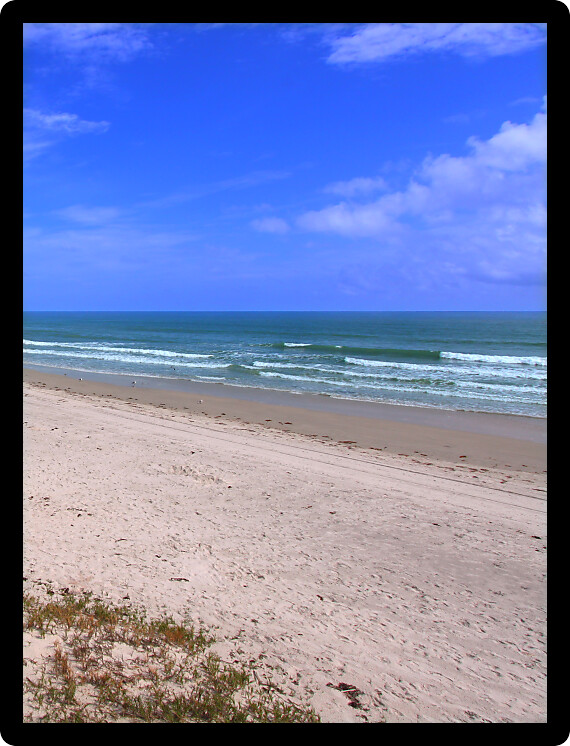 Beautiful Ormond Beach along the east coast of Florida.