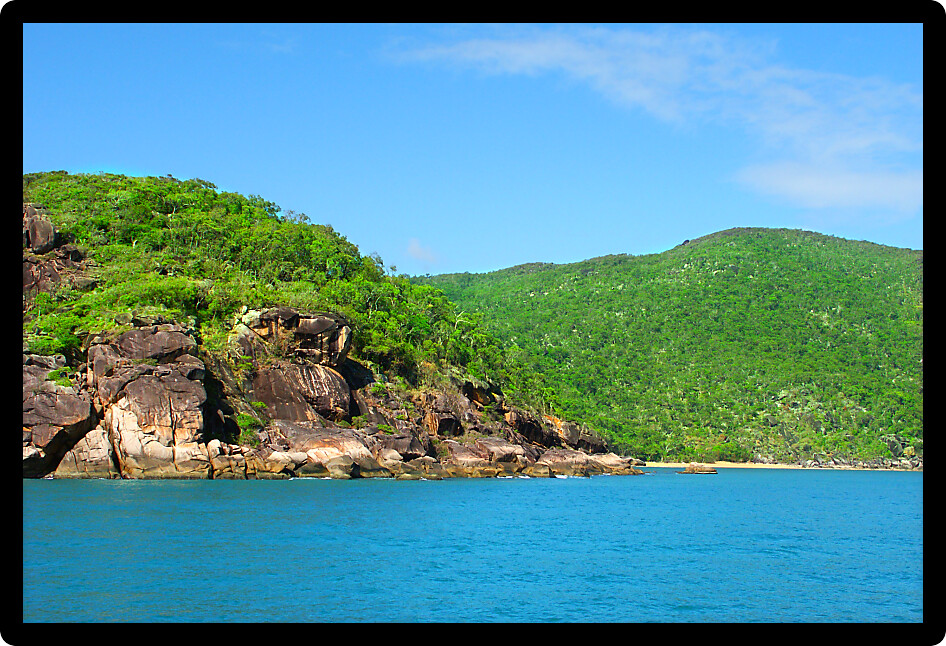 Pristine coastline near Port Douglas in Queensland Australia.