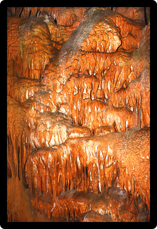 Amazing underground cave formations of Rickwood Caverns in Alabama.