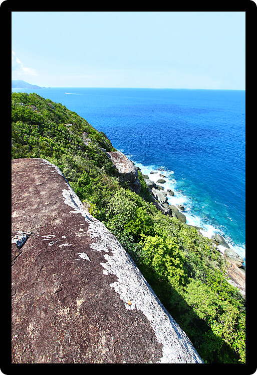 View of the Caribbean from Shark Bay National Park of Tortola BVI.