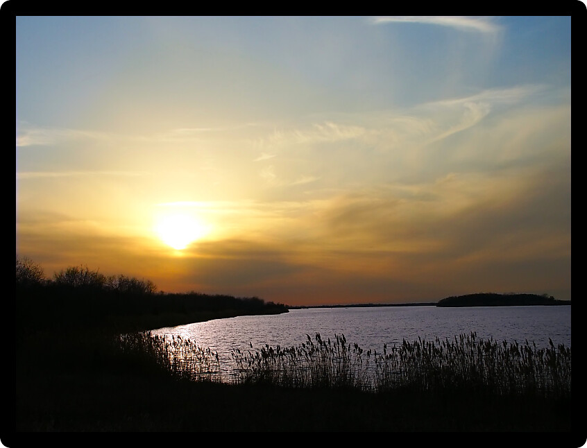 Sunset at Mazonia-Braidwood State Fish and Wildlife Area in northern Illinois.
