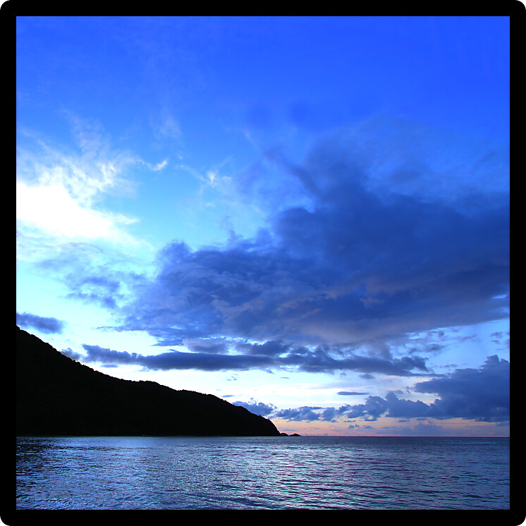 Evening view of Brewers Bay on Tortola in the British Virgin Islands.