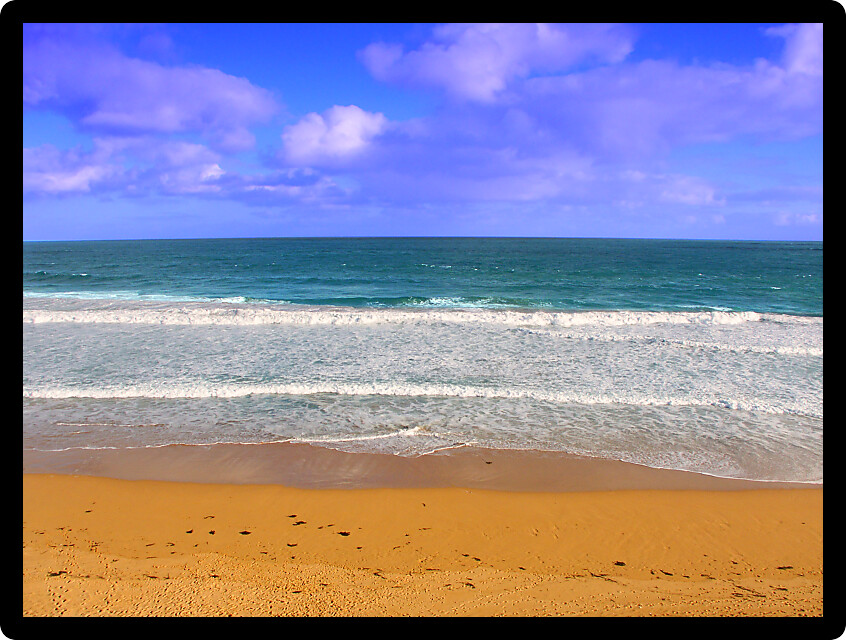 Logans beach along the coastline of southern Australia near Warrnambool in Victoria Australia.