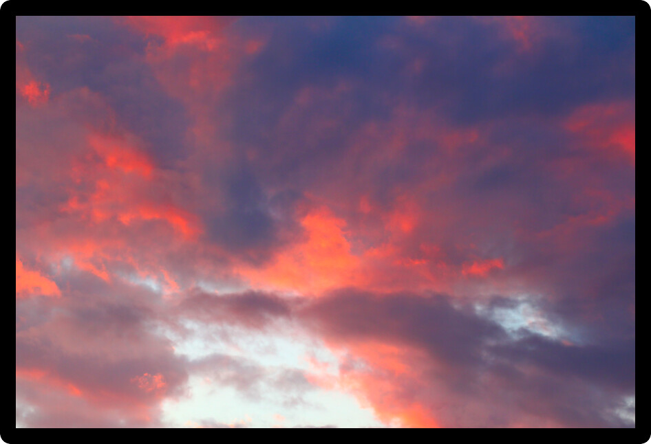 Beautiful pink of and purple colors of a sunset.
