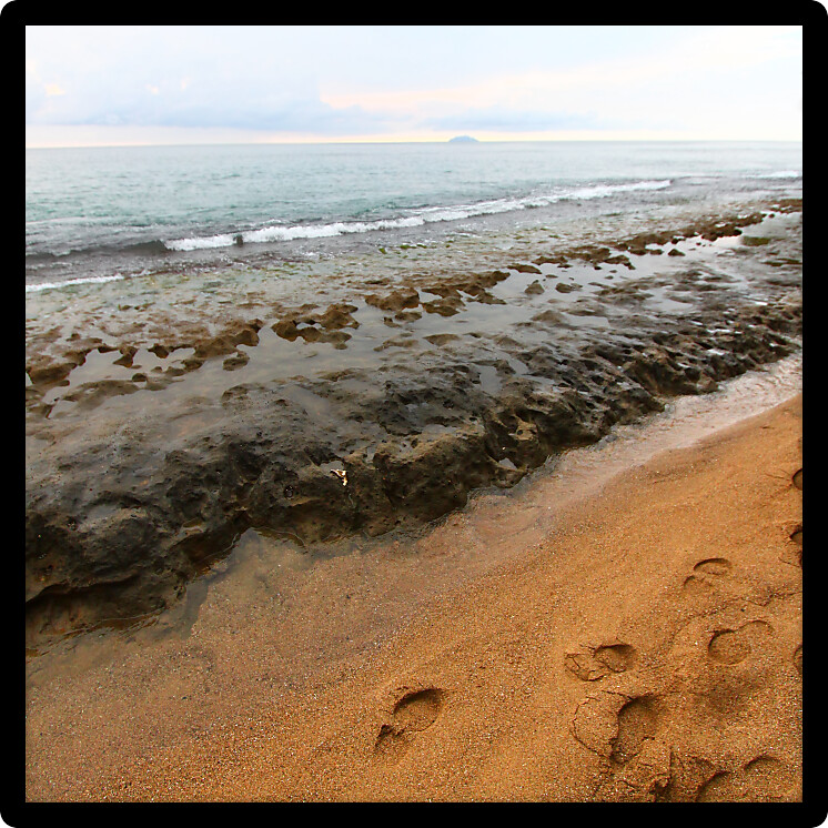 View of Steps Beach near Rincon in Puerto Rico.