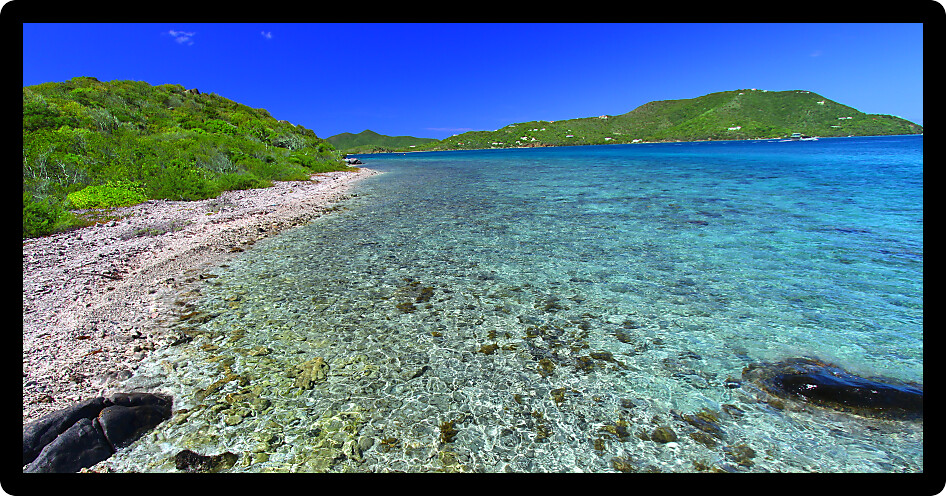 British Virgin Islands on a beautiful sunny day.