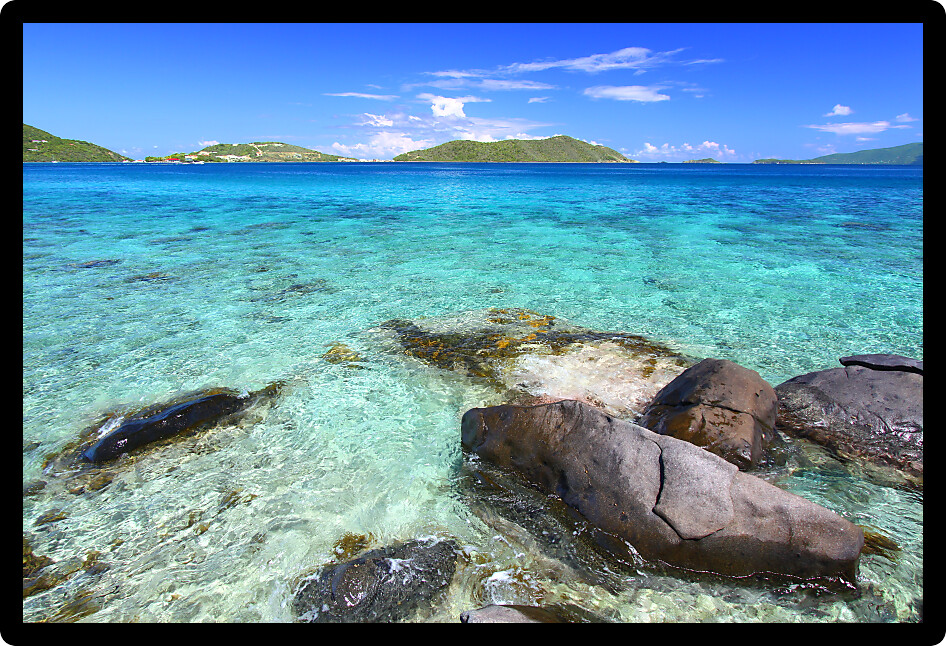 British Virgin Islands on a beautiful sunny day.