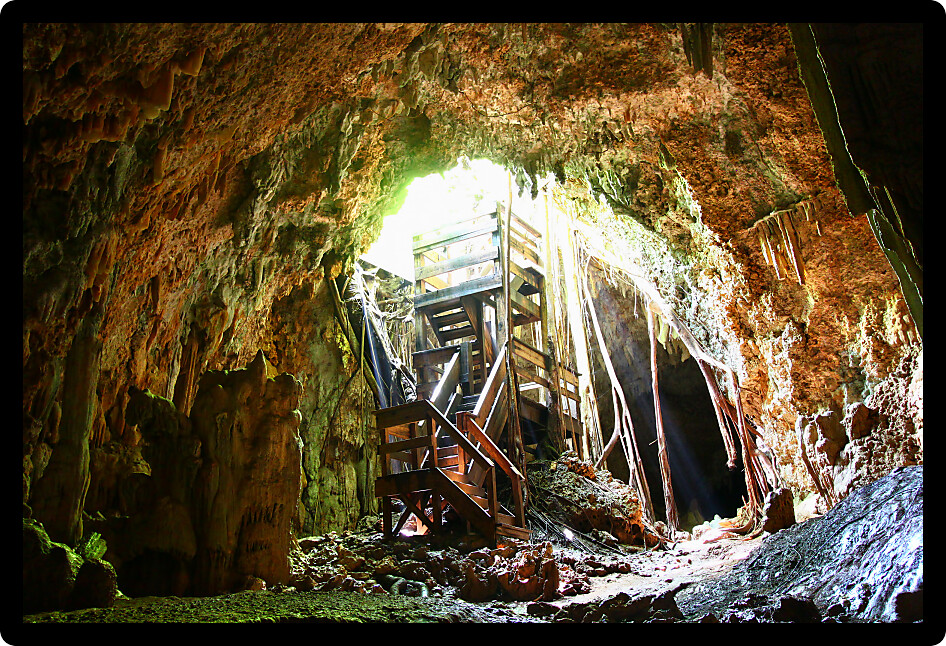 Entrance to the Cueva Del Viento of Guajataca Forest Reserve in Puerto Rico.