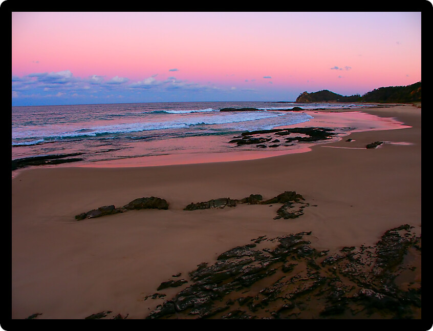 Beautiful sunset at Nambucca Heads in New South Wales Australia.