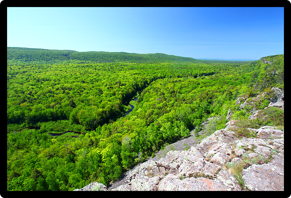 Big Carp River at Porcupine Mountains State Park in Michigans upper peninsula.
