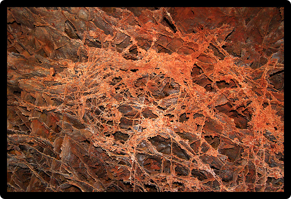 Beautiful boxwork formation at Wind Cave National Park in South Dakota.