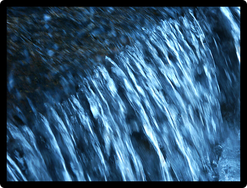 Small waterfall flows through the Blue Mountains of New South Wales Australia.