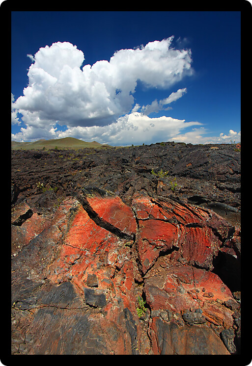 Amazing volcanic landscape at Craters of the Moon National Monument of Idaho.