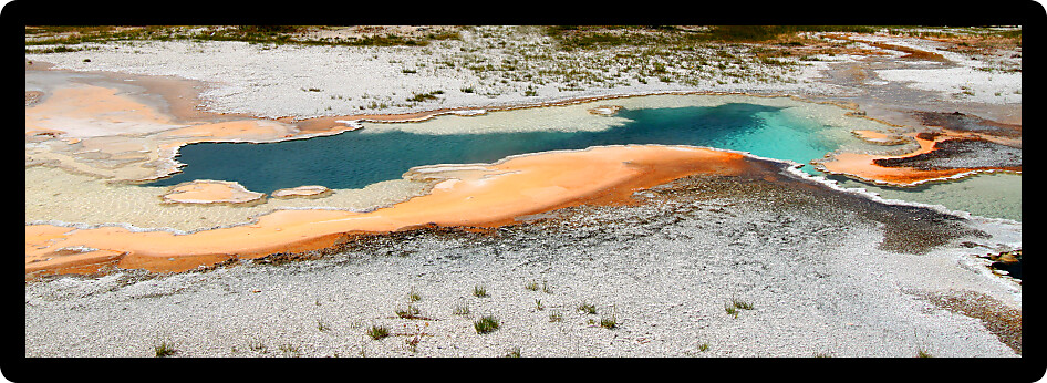 Doublet Pool in the Upper Geyser Basin of Yellowstone National Park.
