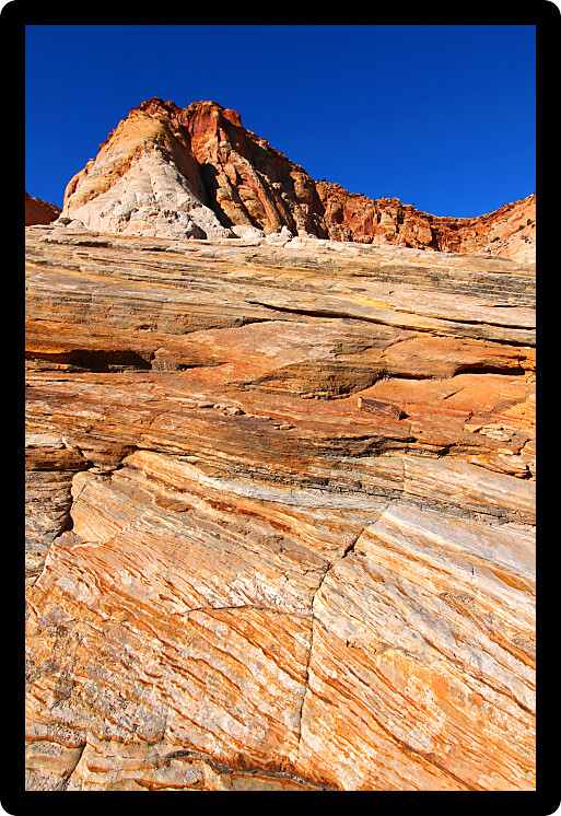 Steep topography and rocky surfaces at Capitol Reef National Park in Utah.