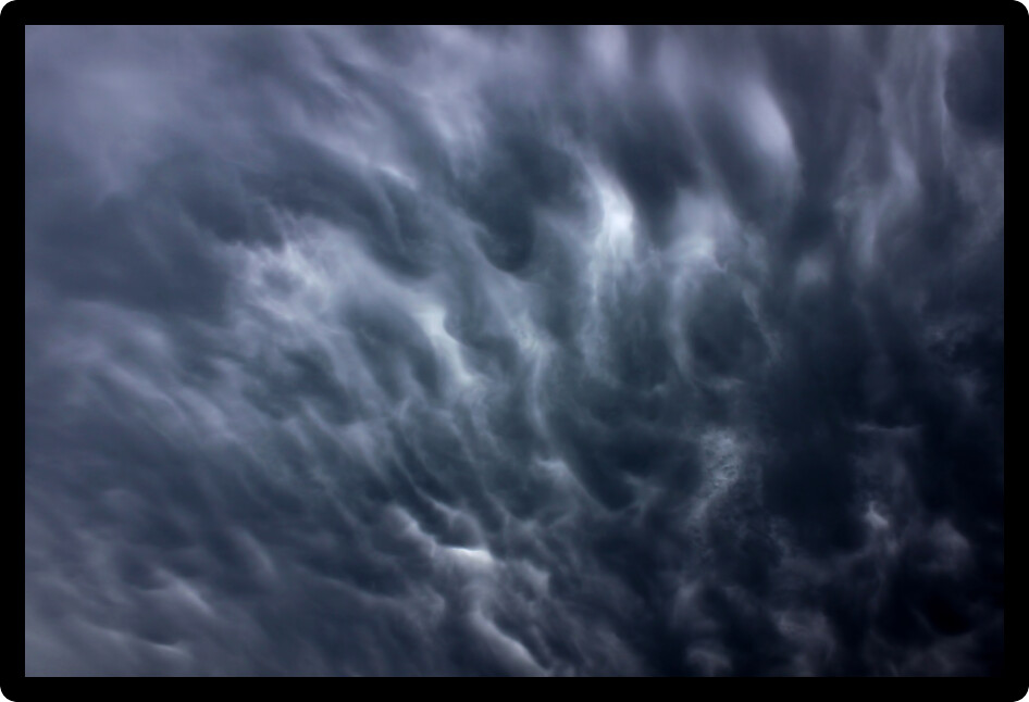Ominous clouds precede the strong winds of a thunderstorm over Stephenson County Illinois.