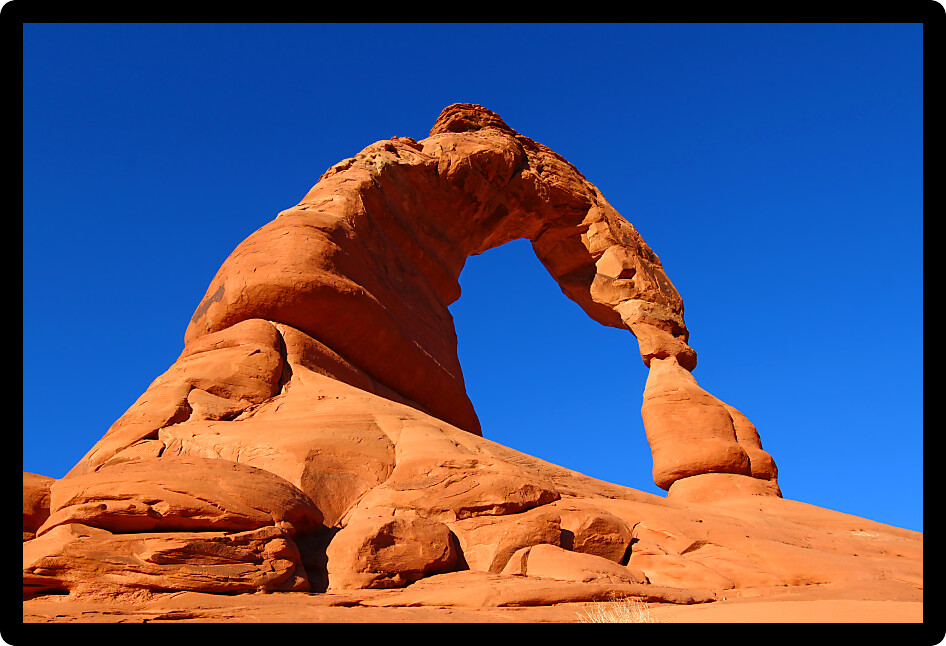 Delicate Arch in Arches National Park of Utah.