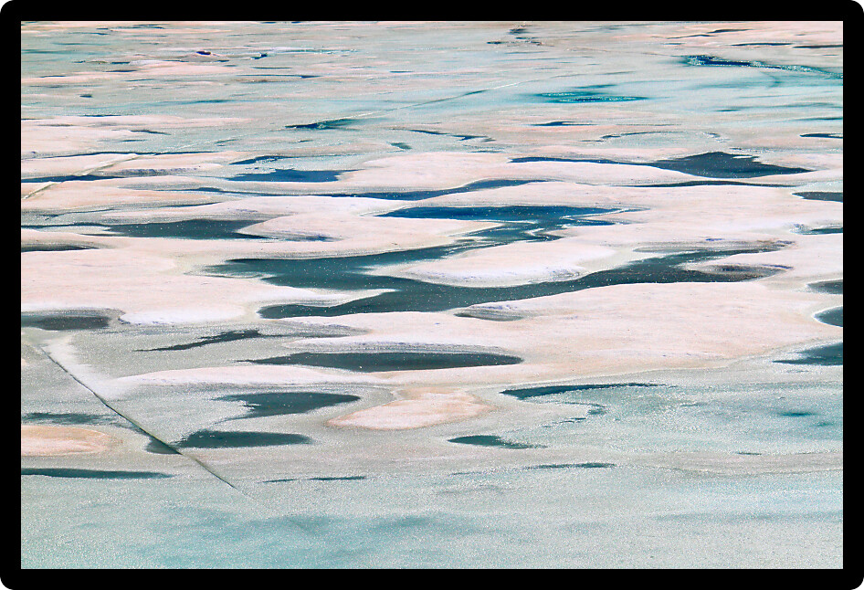 Pool of glacial meltwater below the Grinnell Glacier in northern Montana.