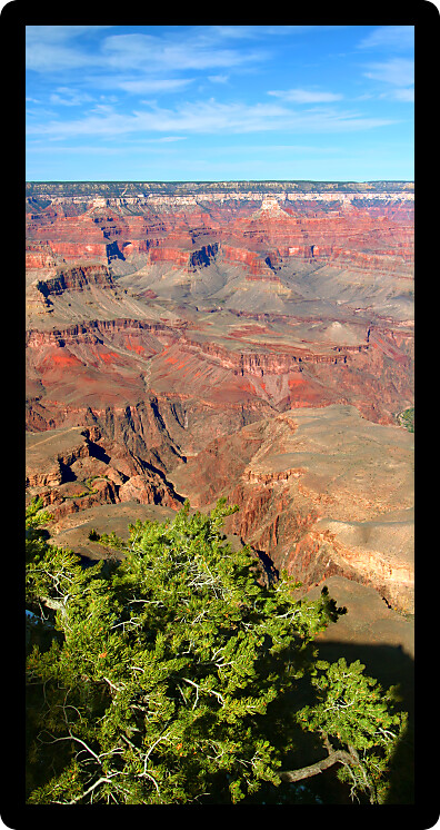 Grand Canyon National Park landscape from Mather Point in the United States.