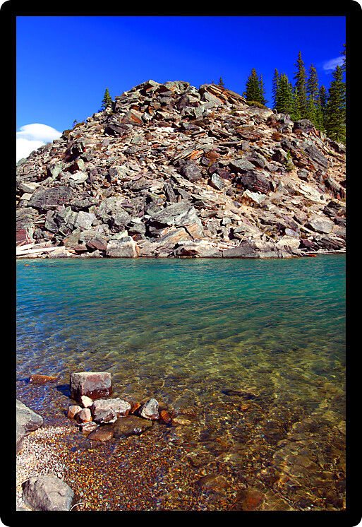 Famous Moraine Lake of Banff National Park in Alberta Canada.
